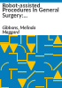 Robot-assisted_procedures_in_general_surgery