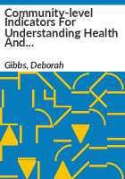Community-level_indicators_for_understanding_health_and_human_services_issues