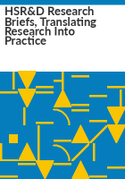 HSR_D_research_briefs__translating_research_into_practice