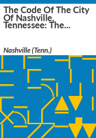 The_code_of_the_city_of_Nashville__Tennessee