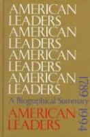 American_leaders__1789-1994