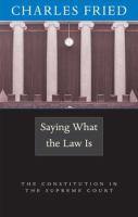 Saying_what_the_law_is