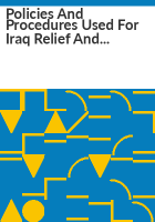 Policies_and_procedures_used_for_Iraq_Relief_and_Reconstruction_Fund_project_management