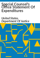 Special_Counsel_s_Office_statement_of_expenditures